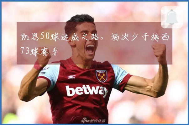凯恩50球达成之路，场次少于梅西73球赛季